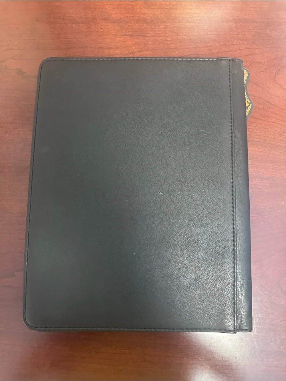 Handcrafted Brown & Black Checkered Leather Journal Cover